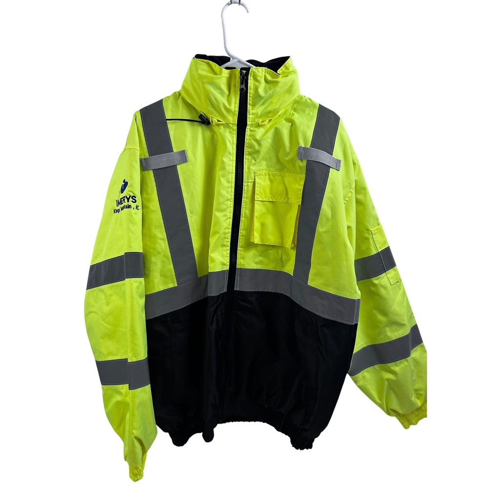 Galeton Illuminator Bomber Jacket XL Yellow Reflective‎ Safety Workwear Mens
